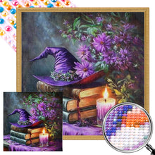 Load image into Gallery viewer, Book Witch Hat 45*45CM(Picture) Full AB Round Drill Diamond Painting
