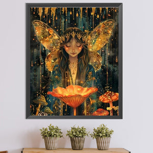 Elf Girl 45*55CM(Picture) Full AB Round Drill Diamond Painting