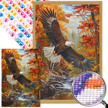 Load image into Gallery viewer, Bald Eagle In Autumn Forest 40*60CM(Picture) Full AB Round Drill Diamond Painting
