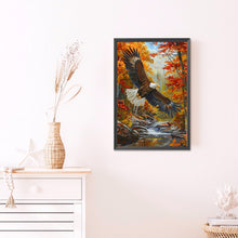 Load image into Gallery viewer, Bald Eagle In Autumn Forest 40*60CM(Picture) Full AB Round Drill Diamond Painting
