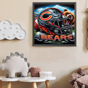 Chicago Bears 40*40CM(Canvas) Full Round Drill Diamond Painting