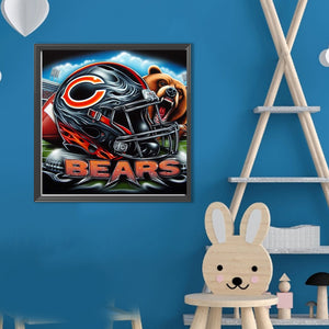 Chicago Bears 40*40CM(Canvas) Full Round Drill Diamond Painting