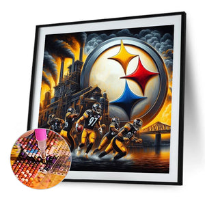 Pittsburgh Steelers 40*40CM(Canvas) Full Round Drill Diamond Painting