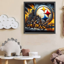 Load image into Gallery viewer, Pittsburgh Steelers 40*40CM(Canvas) Full Round Drill Diamond Painting
