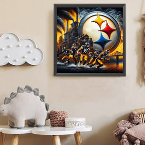 Pittsburgh Steelers 40*40CM(Canvas) Full Round Drill Diamond Painting