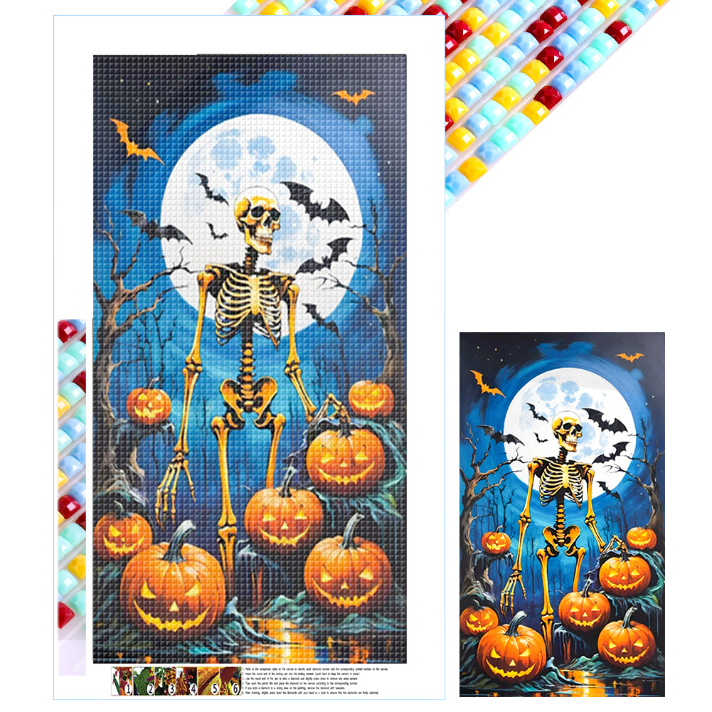 Halloween Skeleton 40*70CM(Picture) Full Square Drill Diamond Painting