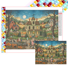 Load image into Gallery viewer, Halloween Haunted House 60*45CM(Picture) Full Square Drill Diamond Painting
