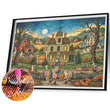 Load image into Gallery viewer, Halloween Haunted House 60*45CM(Picture) Full Square Drill Diamond Painting
