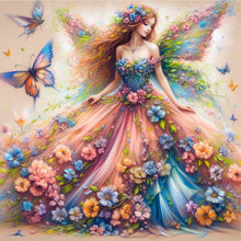 Load image into Gallery viewer, Butterfly Fairy 40*40CM(Picture) Full Square Drill Diamond Painting
