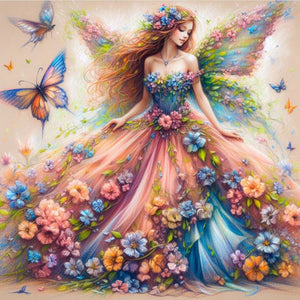 Butterfly Fairy 40*40CM(Picture) Full Square Drill Diamond Painting