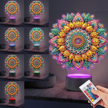 Load image into Gallery viewer, DIY Diamond Mandala Art Painting Lamp with Tools for Bedroom Decor Gifts
