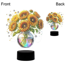 Load image into Gallery viewer, DIY Diamond Sunflower Vase Art Painting Lamp with Tools for Bedroom Decor Gifts
