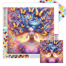 Load image into Gallery viewer, Butterfly Girl 30*30CM(Picture) Full Square Drill Diamond Painting
