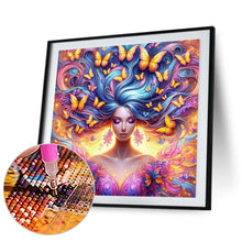 Load image into Gallery viewer, Butterfly Girl 30*30CM(Picture) Full Square Drill Diamond Painting
