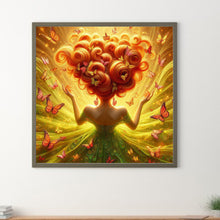 Load image into Gallery viewer, Butterfly Girl 30*30CM(Picture) Full Square Drill Diamond Painting
