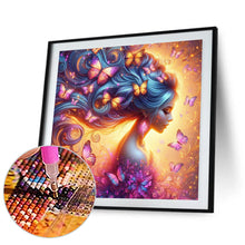 Load image into Gallery viewer, Butterfly Girl 30*30CM(Picture) Full Square Drill Diamond Painting
