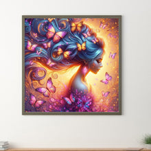 Load image into Gallery viewer, Butterfly Girl 30*30CM(Picture) Full Square Drill Diamond Painting
