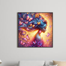 Load image into Gallery viewer, Butterfly Girl 30*30CM(Picture) Full Square Drill Diamond Painting
