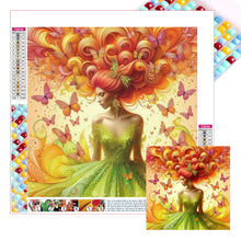 Load image into Gallery viewer, Butterfly Girl 30*30CM(Picture) Full Square Drill Diamond Painting
