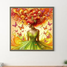 Load image into Gallery viewer, Butterfly Girl 30*30CM(Picture) Full Square Drill Diamond Painting
