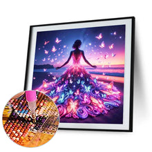 Load image into Gallery viewer, Butterfly Girl 30*30CM(Picture) Full Square Drill Diamond Painting
