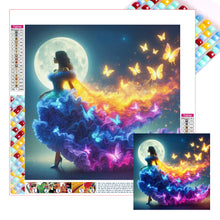 Load image into Gallery viewer, Butterfly Girl 30*30CM(Picture) Full Square Drill Diamond Painting
