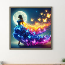 Load image into Gallery viewer, Butterfly Girl 30*30CM(Picture) Full Square Drill Diamond Painting
