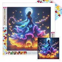 Load image into Gallery viewer, Butterfly Girl 30*30CM(Picture) Full Square Drill Diamond Painting
