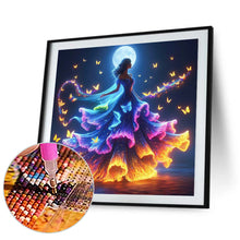 Load image into Gallery viewer, Butterfly Girl 30*30CM(Picture) Full Square Drill Diamond Painting
