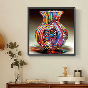 Artistic Vase 30*30CM(Canvas) Partial Special Shaped Drill Diamond Painting