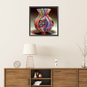 Artistic Vase 30*30CM(Canvas) Partial Special Shaped Drill Diamond Painting