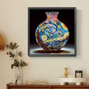 Artistic Vase 30*30CM(Canvas) Partial Special Shaped Drill Diamond Painting