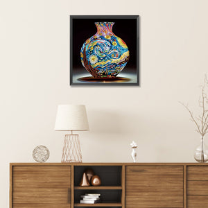 Artistic Vase 30*30CM(Canvas) Partial Special Shaped Drill Diamond Painting