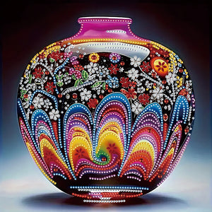 Artistic Vase 30*30CM(Canvas) Partial Special Shaped Drill Diamond Painting