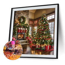 Load image into Gallery viewer, Christmas Atmosphere 40*40CM(Canvas) Full Round Drill Diamond Painting
