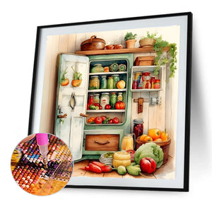 Warm Cabinet 40*40CM(Canvas) Full Round Drill Diamond Painting