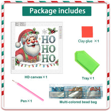 Load image into Gallery viewer, Santa Claus 30*30CM(Canvas) Partial Special Shaped Drill Diamond Painting
