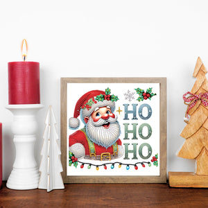 Santa Claus 30*30CM(Canvas) Partial Special Shaped Drill Diamond Painting