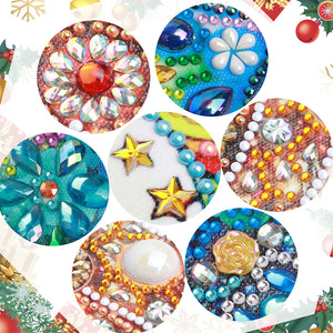 Christmas Atmosphere 30*30CM(Canvas) Partial Special Shaped Drill Diamond Painting