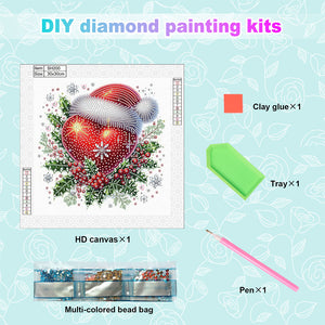 Christmas Love 30*30CM(Canvas) Partial Special Shaped Drill Diamond Painting