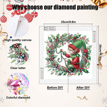 Load image into Gallery viewer, Christmas Elves 30*30CM(Canvas) Partial Special Shaped Drill Diamond Painting
