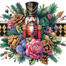 Load image into Gallery viewer, Christmas Nutcracker 30*30CM(Canvas) Partial Special Shaped Drill Diamond Painting
