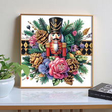 Load image into Gallery viewer, Christmas Nutcracker 30*30CM(Canvas) Partial Special Shaped Drill Diamond Painting
