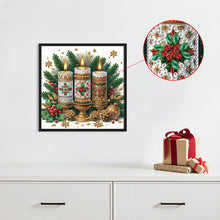 Load image into Gallery viewer, Christmas Atmosphere Candles 30*30CM(Canvas) Partial Special Shaped Drill Diamond Painting
