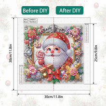 Load image into Gallery viewer, Santa Claus 30*30CM(Canvas) Partial Special Shaped Drill Diamond Painting
