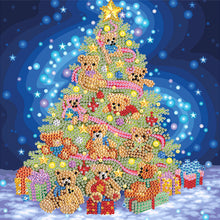 Load image into Gallery viewer, Christmas Tree 30*30CM(Canvas) Partial Special Shaped Drill Diamond Painting
