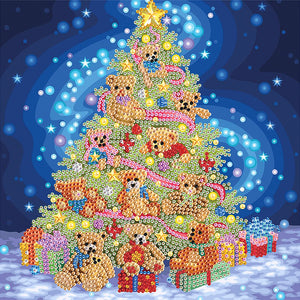 Christmas Tree 30*30CM(Canvas) Partial Special Shaped Drill Diamond Painting