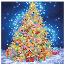 Load image into Gallery viewer, Christmas Tree 30*30CM(Canvas) Partial Special Shaped Drill Diamond Painting
