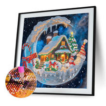 Load image into Gallery viewer, Christmas Moonlight House 30*30CM(Canvas) Partial Special Shaped Drill Diamond Painting
