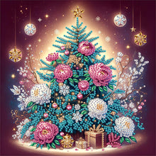 Load image into Gallery viewer, Christmas Tree 30*30CM(Canvas) Partial Special Shaped Drill Diamond Painting
